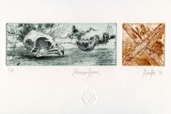 Marofke_Loehmaer-Kreuz_2018_Radierung_7x25cm